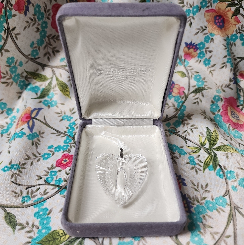 Vintage Waterford Crystal Heart Pendant